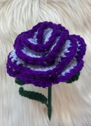 Rosa XL lilás e roxa em crochet, marca: Miminhos4all, estado: Nuevo sin etiquetas, 5,50 €, 6,48 € Protección al comprador Pro incluida