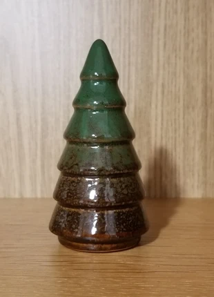 Sapin décoratif en céramique émaillée vert & brun – Esprit nature et artisanal, condition: New with tags, €5.00, €5.95 includes Buyer Protection