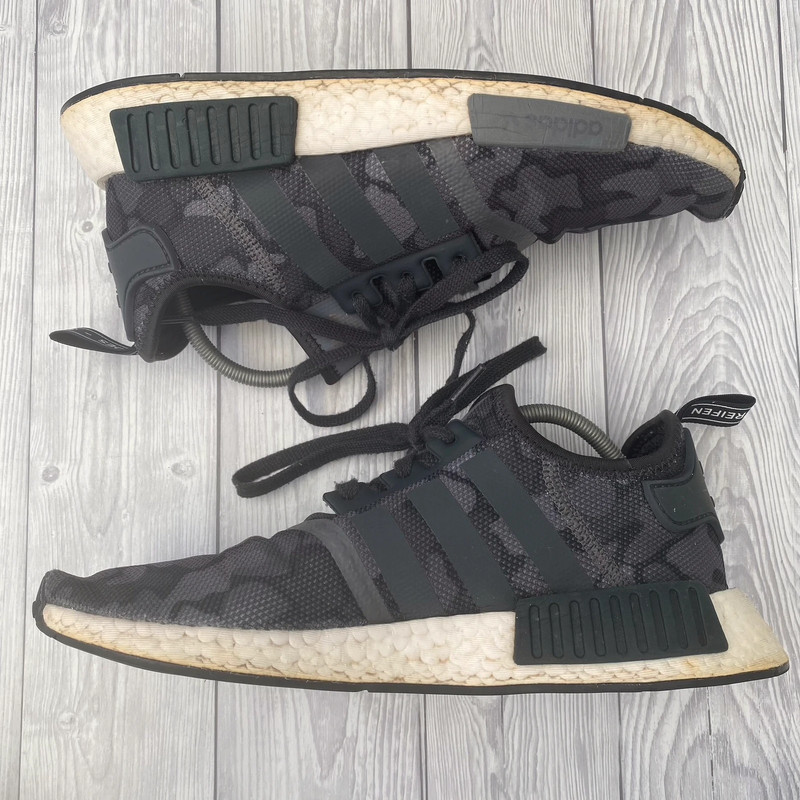 Mens Adidas NMD R1 Duck Camo Black Grey Trainers UK Size 8 Vinted