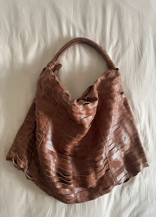 Brown leather slouch hobo shoulder bag, brand: Steve Madden, condition: Very good, £51.00, £54.25 includes Buyer Protection