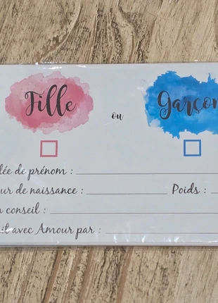 Cartes pronostics naissance bébé, marca: pas de marque, estado: Novo com etiquetas, €5.00, €5.95 inclui Proteção do Comprador