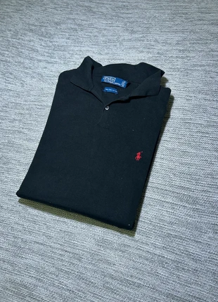 Sweat fin / Pull fin / Polo Ralph Lauren couleur uni noir logo rouge XXL chic old money, marque: Ralph Lauren, état: Très bon état, taille: XXL, 34,00 €, 36,40 € Protection acheteurs (Pro) incluse