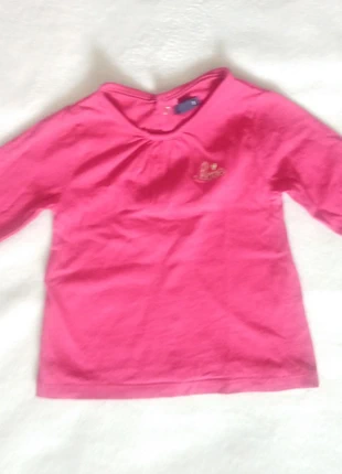 T-shirt manche longue bébé fille taille 6 mois, brand: Kiabi, condizioni: Ottime, taglia: 3-6 mesi / 62 cm, €1.00, €1.75 include la Protezione acquisti