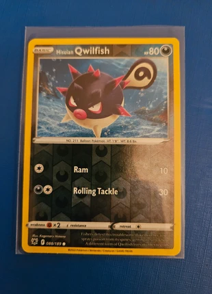 Pokemon Hisuian Qwilfish 088/189 Reverse Holo Astral Radiance Very Good Condition, brand: Pokémon, condition: Very good, £1.00, £1.75 includes Buyer Protection
