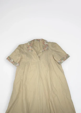 254DPR - Robe longue nude vintage, coton, S, marque: Vintage, état: Très bon état, taille: S / 36 / 8, 14,99 €, 16,44 € Protection acheteurs (Pro) incluse