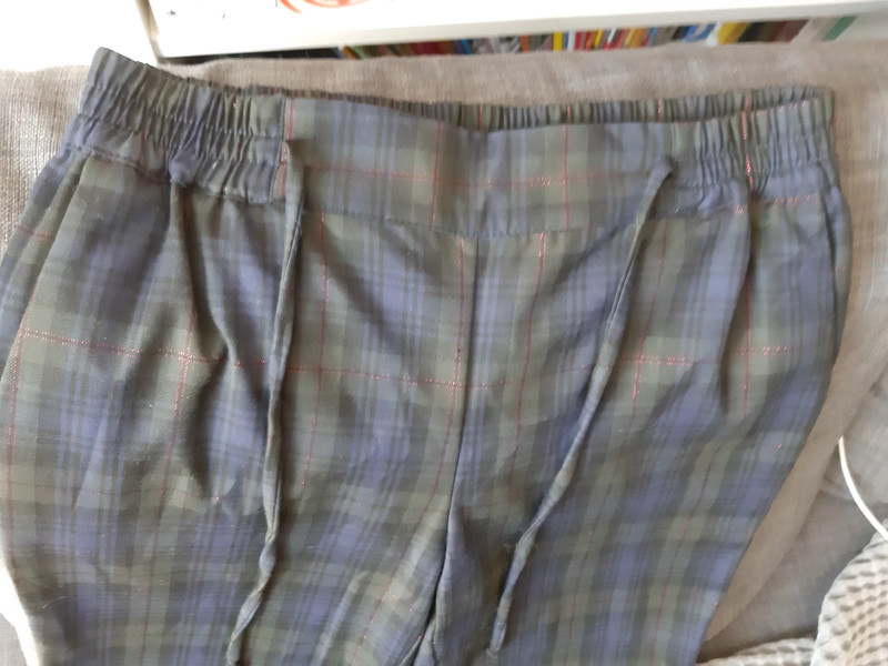 Pantalon à carreaux en anglais sale