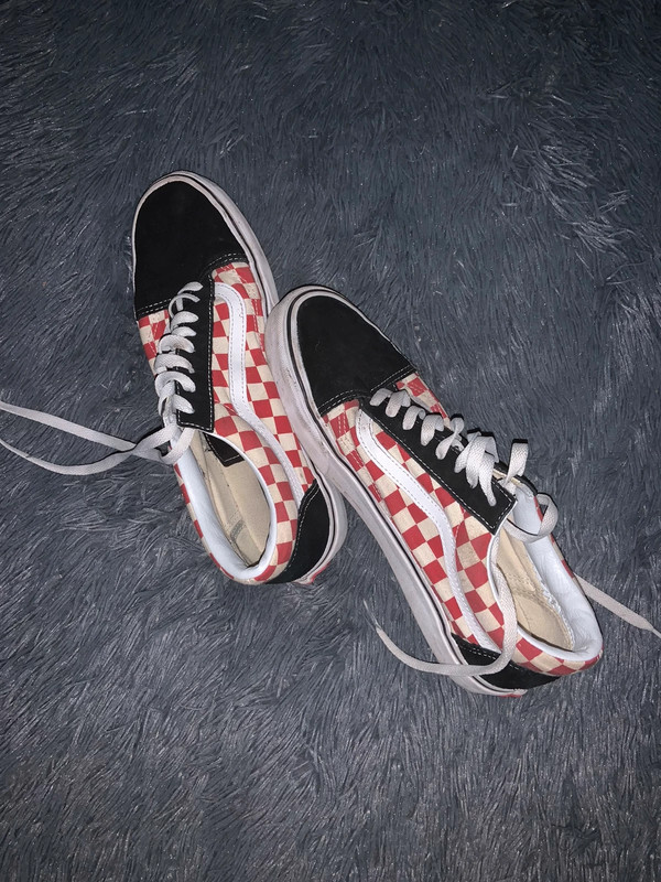 Vans damier rouge Vinted