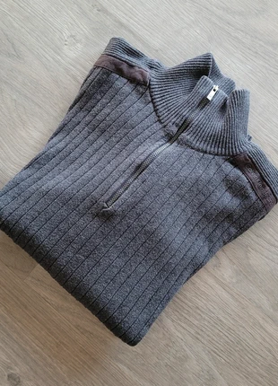 Pull gris Quarter Zip Col cheminée Calvin Klein Jeans 100%Coton Taille XL, marque: Calvin Klein, état: Très bon état, taille: XL, 9,00 €, 10,15 € Protection acheteurs incluse