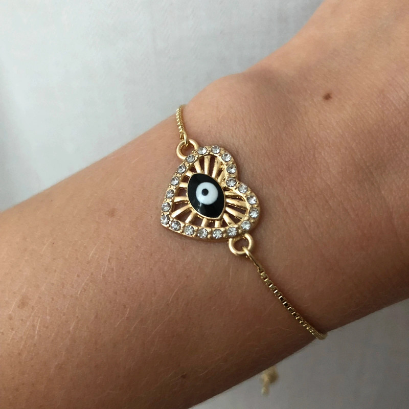 Bracelet cœur oeil 3