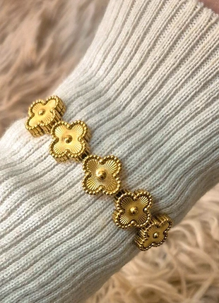 Jonc trèfle dorée acier inoxydable ajustable, marque: Tendance, état: Très bon état, 14,00 €, 15,40 € Protection acheteurs incluse