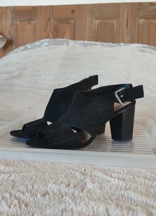 Chaussures à talons noires ouvertes Gémo - taille 38, brand: Gémo, condition: Very good, size: 38, €10.00, €11.20 includes Buyer Protection