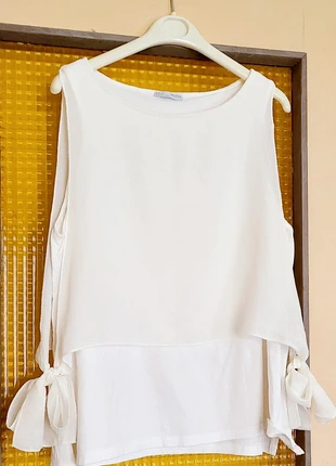 Top femme été double texture superposées, brand: Zara, condizioni: Ottime, taglia: S / IT 40 / EU 36, €2.00, €2.80 include la Protezione acquisti