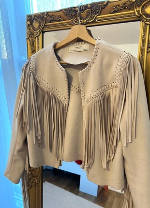 Veste suède à franges, brand: Zara, condition: Very good, size: S / 36 / 8, €90.00, €95.20 includes Buyer Protection