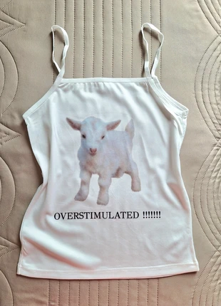 t shirt cute lamb overstimulated y2k aesthetic grunge, brand: COQUETTE, condizioni: Ottime, taglia: S / IT 40 / EU 36, €10.00, €11.20 include la Protezione acquisti