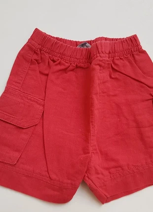 Les bébés de Buissonnière - Short lin/coton rouge - 6-9 mois, marca: Buissonnière, estado: Muy bueno, tamaño: 6-9 meses / 68 cm, 3,50 €, 4,38 € Protección al comprador incluida