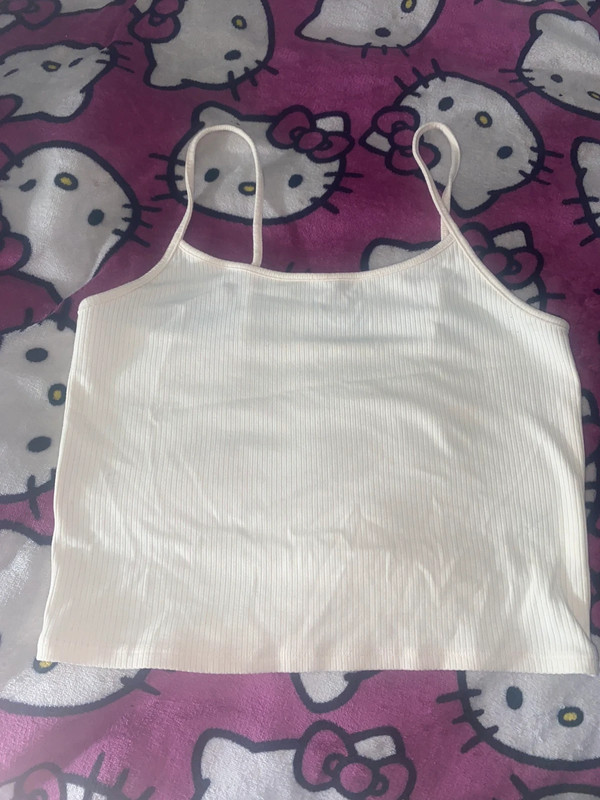 Crème cropped cami 1