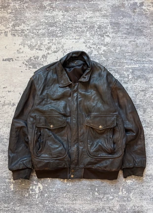 Vintage Bomber Aviator Leather Jacket size L, marca: Vintage Dressing, estado: Bueno, tamaño: L, 50,00 €, 53,20 € Protección al comprador incluida