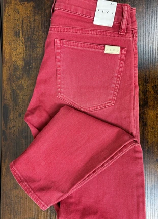 Pantalon FIVE Jeans Sarah slim cerise taille 26, marke: Five Jeans, zustand: Neu, größe: S / 36 / 8, 35,00 €, 37,45 € beinhaltet Vinted-Käuferschutz Pro