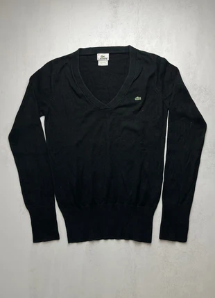 Pull col V Lacoste - Taille 40 Femme - Noir - PL789, marque: Lacoste, état: Très bon état, taille: L / 40 / 12, 17,00 €, 18,55 € Protection acheteurs incluse