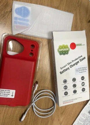 Iphone 17 pro max charger case 8500 MAH portable slim battery charger case rechargeable UsbC, brand: Amazon, condition: New without tags, £15.00, £16.45 includes Buyer Protection