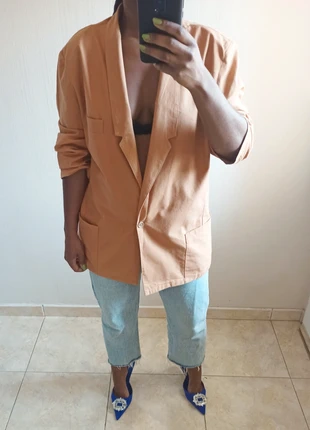 Veste blazer vintage oversized orange ocre , marke: Damart, zustand: Sehr gut, größe: XL / 42 / 14, 14,00 €, 15,40 € inklusive Vinted-Käuferschutz