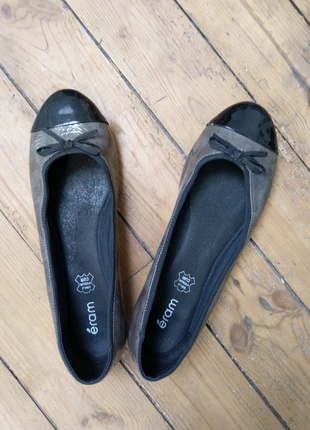 Ballerines Eram grises vernies, marca: éram, estado: Muito bom, tamanho: 41, €7.00, €8.05 inclui Proteção do Comprador