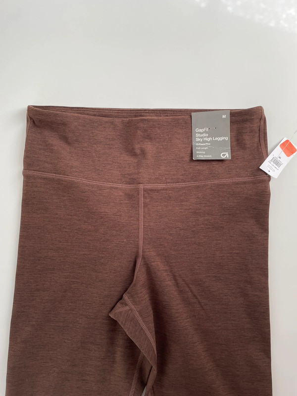 Gap Athletic Leggings Brown Size M NWT 2