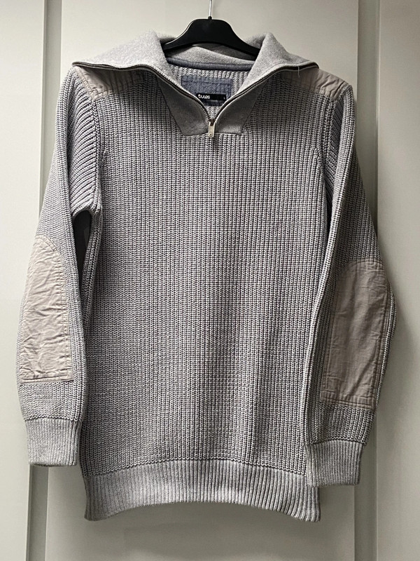 Pull gris camionneur col cheminée JULES taille L 3