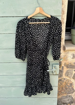 Robe à pois, marca: Bershka, estado: Nuevo sin etiquetas, tamaño: XS / 34 / 6, 5,00 €, 5,95 € Protección al comprador incluida