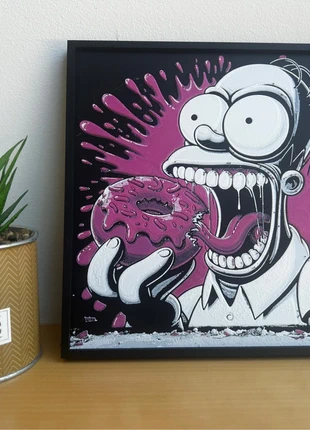 Support déco Homer Simpson – donut pop art en 3D, marke: The Simpsons, zustand: Sehr gut, 12,00 €, 13,30 € beinhaltet Vinted-Käuferschutz Pro