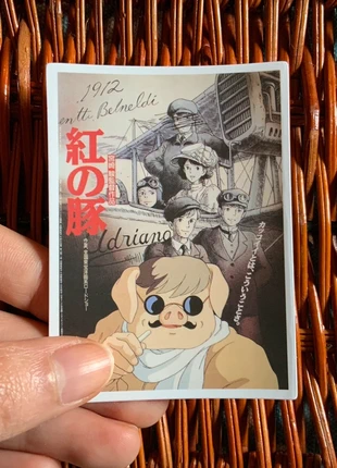 Stickers Autocollant Porco Rosso Affiche cinéma japonais Ghibli Hayao Miyazaki., brand: Studio Ghibli, condition: New without tags, €1.70, €2.49 includes Buyer Protection