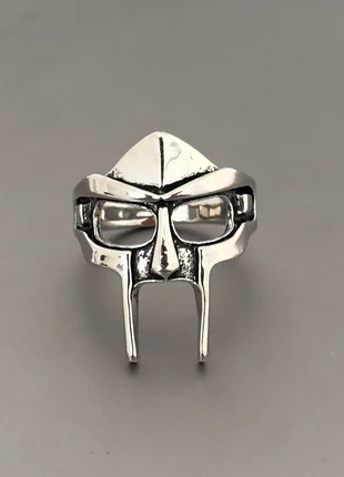 Bague MF DOOM en acier inoxydable, brand: CHROME, condition: Very good, size: Adjustable, €10.00, €11.20 includes Buyer Protection