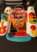 Charge Maximale 15kg Trotteur Bebe R/églable en Hauteur Pliable Anti-Rollover Baby Walker pour 6-18 Mois Gar/çons et Filles YDDHQ Trotteur B/éb/é avec Jouets Multifonctionnels