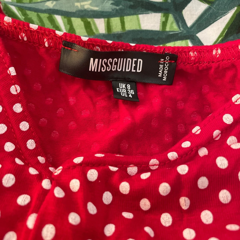 Missguided red polka dot dress discount