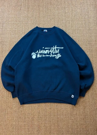 Russell Athletic crewneck bleu University Bulldogs print USA 90s vintage college L mixte #0288, marca: Russell Athletic, estado: Muy bueno, tamaño: L, 29,70 €, 31,89 € Protección al comprador Pro incluida