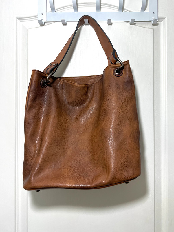 Brown Isabelle Hobo Handbag Purse Solid Bag Minimalist Casual Everyday  Zipper 1