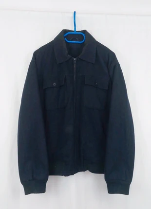 Workwear Wool Harrington Bomber Jacket Vintage 90s Utility Retro Grandpa Style, brand: Vintage Dressing, condizioni: Buone, taglia: XL, €20.00, €21.70 include la Protezione acquisti