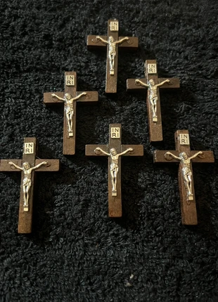 6 wooden crosses charm pendants, condition: Very good, £3.00, £3.85 includes Buyer Protection