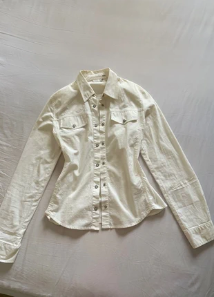 Camicia Brums, S, panna, in cotone, stile utility e minimal, look accademico, marca: Brums, estado: Muy bueno, tamaño: S / 36 / 8, 17,00 €, 18,55 € Protección al comprador incluida