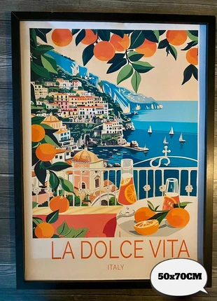 Affiche 50x70cm toile imprimée type dolce vita, marca: Tendance, estado: Nuevo sin etiquetas, 12,00 €, 13,30 € Protección al comprador Pro incluida