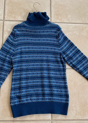 Col roulé bleu / blanc, merk: L.L. Bean, staat: Heel goed, maat: XS / 34 / 6, € 8,00, € 9,10 inclusief Kopersbescherming