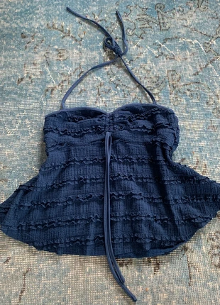 blauwe zomer top, marque: COQUETTE, état: Très bon état, taille: S / 36 / 8, 10,00 €, 11,20 € Protection acheteurs incluse