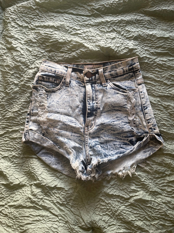 High waisted jean shorts 1