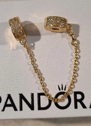 Charm chaîne de confort dorée avec pavé brillant, marque: Pandora, état: Très bon état, 23,50 €, 25,38 € Protection acheteurs incluse