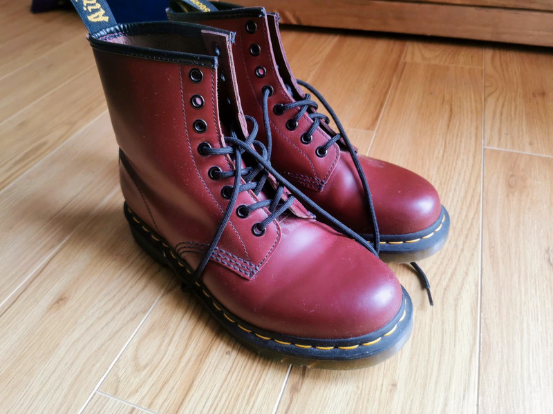 Red doc store marten boots