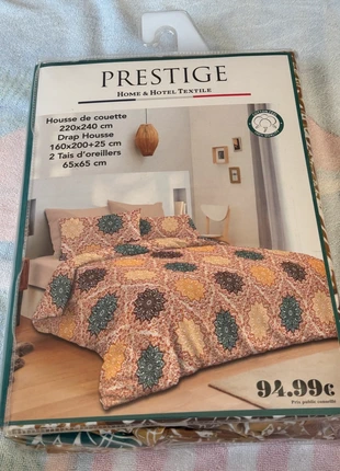 Parure 4 pièces Prestige – 220x240 – Drap housse inclus, marque: prestige, état: Neuf sans étiquette, taille: King Size (220-240 cm x 220-260 cm), 15,99 €, 17,49 € Protection acheteurs incluse