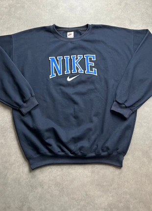 Sweat pull crewneck Nike vintage rework oversize Y2K style boxy | Bleu marine | Taille XL | SKU02, marke: Nike, zustand: Sehr gut, größe: XL, 39,90 €, 42,60 € inklusive Vinted-Käuferschutz