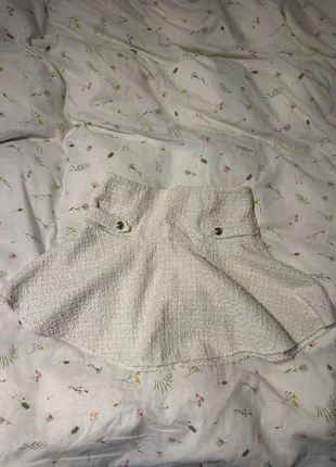 Tweed skirt/ rok/ jupe wit/ goud h&m, marque: H&M, état: Très bon état, taille: S / 36 / 8, 10,00 €, 11,20 € Protection acheteurs incluse