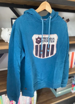 Sweat Freeman Porter homme bleu pétrole TS, brand: Freeman T. Porter, condizioni: Ottime, taglia: S, €7.50, €8.58 include la Protezione acquisti