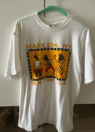 Vintage Harlem New York Dancing Cartoon Art White Single Stitch Short Sleeve mint, marke: Jerzees, zustand: Neu, größe: L, 30,00 €, 32,20 € inklusive Vinted-Käuferschutz
